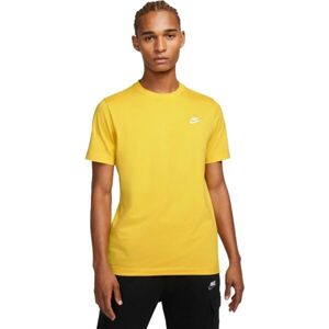 Nike SPORTSWEAR CLUB Pánské tričko, žlutá, veľkosť L