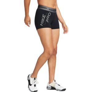 Nike NP DF MR GRX 3IN SHORT Dámské tréninkové šortky, černá, velikost L