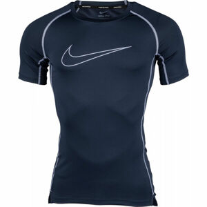 Nike NP DF TIGHT TOP SS M Tmavě modrá XL - Pánské tréninkové tričko