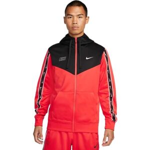 Nike SPORTSWEAR REPEAT SWOOSH Pánská mikina, červená, veľkosť S