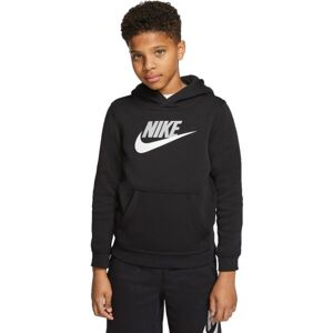 Nike SPORTSWEAR CLUB FLEECE Dětská mikina, černá, velikost M