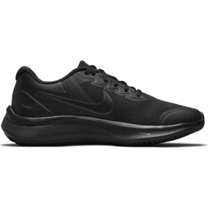 Nike STAR RUNNER 3 GS Dětská sportovní obuv, černá, velikost 38