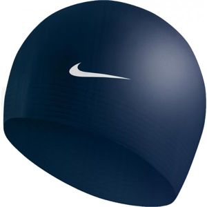 Nike SOLID SILICONE YOUTH tmavě modrá NS - Dětská plavecká čepice