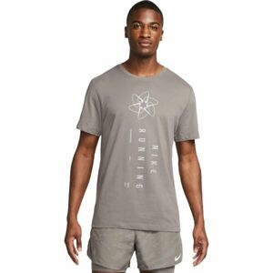 Nike DRI-FIT RUN DIVISION Pánské tričko, šedá, veľkosť M