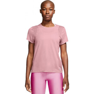 Nike RUN TOP SS W Dámské běžecké tričko, Růžová, velikost XS