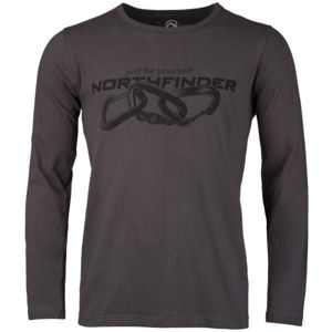 Northfinder CLIMB hnědá M - Pánské triko
