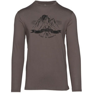 Northfinder ORGEJ Pánské tričko, Hnědá,Černá, velikost