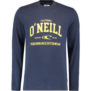 O'Neill LM UNI OUTDOOR L/SLV T-SHIRT Pánské tričko s dlouhým rukávem, Tmavě modrá,Žlutá, velikost L