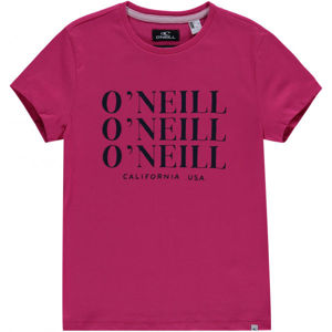 O'Neill LG ALL YEAR SS T-SHIRT Dívčí tričko, Růžová,Černá, velikost 116