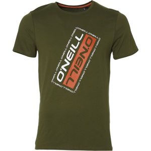 O'Neill LM SLANTED T-SHIRT tmavě zelená S - Pánské tričko