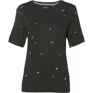 O'Neill LW MINI PRINT T-SHIRT černá S - Dámské tričko