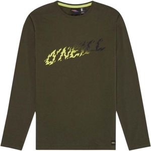 O'Neill LB LEWIS L/SLV T-SHIRT Chlapecké tričko s dlouhým rukávem, Khaki,Žlutá,Černá, velikost 176
