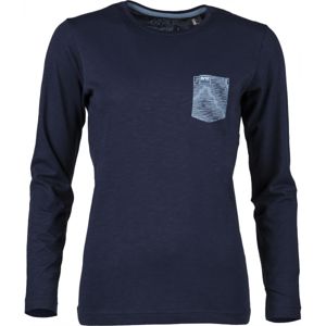 O'Neill LB JACKS BASE L/SLV T-SHIRT tmavě modrá 128 - Chlapecké triko s dlouhým rukávem