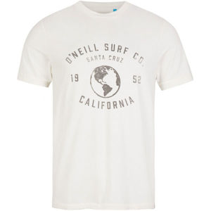 O'Neill LM WORLD T-SHIRT Pánské tričko, Bílá,Šedá, velikost S