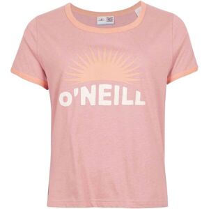 O'Neill MARRI RINGER T-SHIRT Dámské tričko, růžová, velikost XL