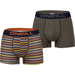O'Neill PLAIN 2PACK Pánské boxerky, oranžová, veľkosť S