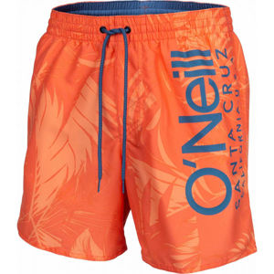 O'Neill PM CALI FLORAL SHORTS oranžová XXL - Pánské šortky do vody