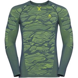 Odlo SUW MEN'S TOP L/S CREW NECK PERFORMANCE BLACKCOMB Pánské tričko, zelená, velikost M