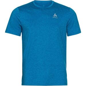 Odlo RUN EASY 365 T-SHIRT CREW NECK SS Pánské běžecké triko, Modrá,Šedá, velikost XXXL