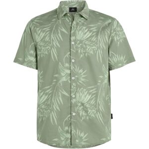 O'Neill MATCH FLORAL Pánská košile, světle zelená, velikost