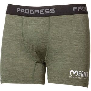 Progress MW SKN Pánské merino boxerky, tmavě zelená, velikost XL