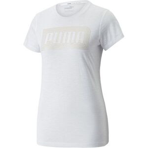 Puma PERFORMANCE LOGO FILL TEE REC Q4 Dámské triko, bílá, velikost XL
