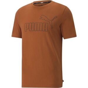 Puma ESS ELEVATED TEE Pánské triko, hnědá, velikost L
