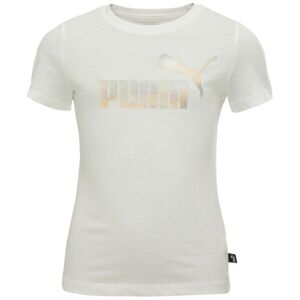 Puma ESSENTIALS + SUMMER DAZE TEE G Dívčí triko, bílá, velikost