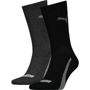 Puma SOCK 2P UNISEX PROMO Unisex ponožky, Černá,Tmavě šedá, velikost