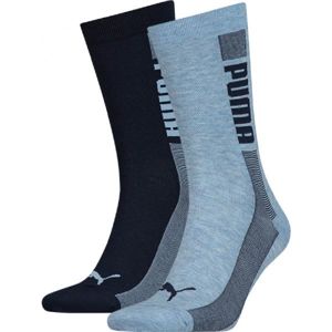 Puma SOCK 2P UNISEX PROMO Unisex ponožky, Černá,Světle modrá,Šedá, velikost