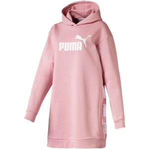 Puma AMPLIFIED DRESS FL růžová M - Dámská prodloužená mikina