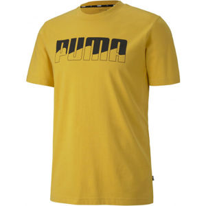 Puma REBEL BOLD TEE žlutá XL - Pánské triko