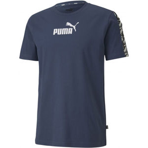 Puma APLIFIED TEE modrá XL - Pánské sportovní triko