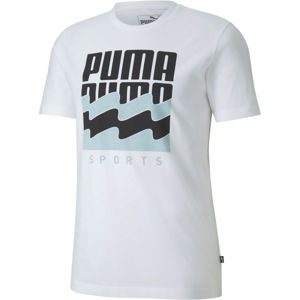 Puma SUMMER GRAPHIC TEE bílá XXL - Pánské sportovní triko