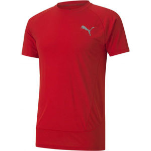 Puma EVOSTRIPE  TEE Pánské sportovní triko, červená, velikost XL