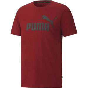 Puma ESS LOGO TEE Pánské triko, Tmavě modrá,Černá, velikost L