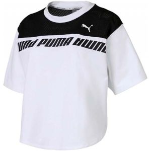 Puma MODERN SPORTS SWEAT TEE Dámské tričko, Bílá,Černá, velikost XS