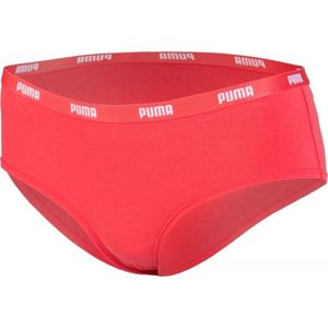 Puma RADICAL PRINT HIPSTER 2P PACKED červená L - Dámské kalhotky