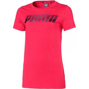 Puma ALPHA LOGO TEE G růžová 164 - Dívčí triko