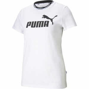 Puma AMPLIFIED GRAPHIC TEE Dámské triko, Bílá,Černá, velikost M