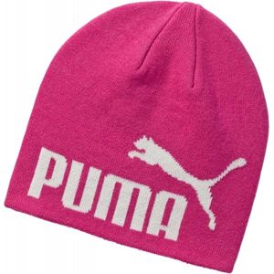 Puma ESS BIG CAT NO 1. LOGO BEANIE růžová UNI - Dětská stylová čepice