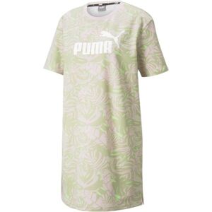 Puma FLORAL VIBES AOP DRESSENTIALS TEE Dámské šaty, světle zelená, veľkosť XL