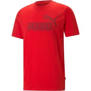 Puma GRAPHICS NO 1 LOGO TEE Pánské triko, červená, velikost XXL