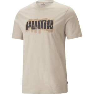 Puma GRAPHICS PUMA WORDING TEE Pánské triko, oranžová, velikost L