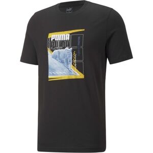 Puma ART GRAPHIC TEE Pánské triko, černá, velikost XXL
