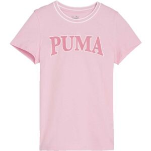 Puma SQUAD TEE G Dívčí triko, růžová, velikost