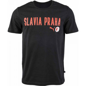 Puma Slavia Prague Graphic Tee DBLU Černá M - Pánské triko