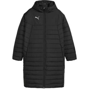 Puma TEAMFINAL BENCH JACKET Pánská zimní bunda, černá, velikost
