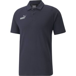 Puma TEAMFINAL CASUALS POLO Pánské triko, tmavě modrá, velikost M