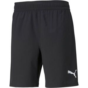 Puma TEAMFINAL SHORTS Pánské fotbalové šortky, Černá,Bílá, velikost M